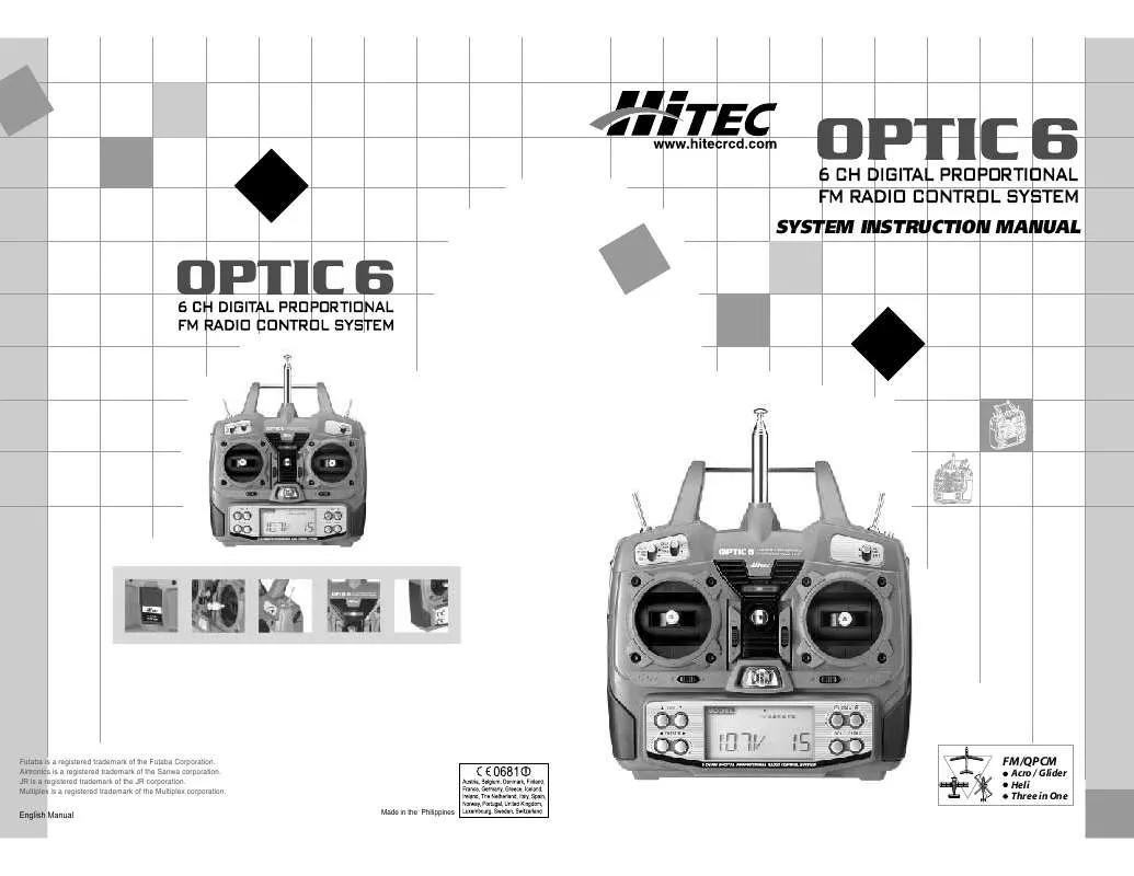 Mode d'emploi HITEC OPTIC 6
