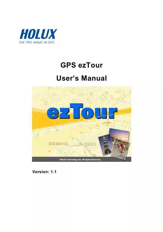 Mode d'emploi HOLUX GPS EZTOUR