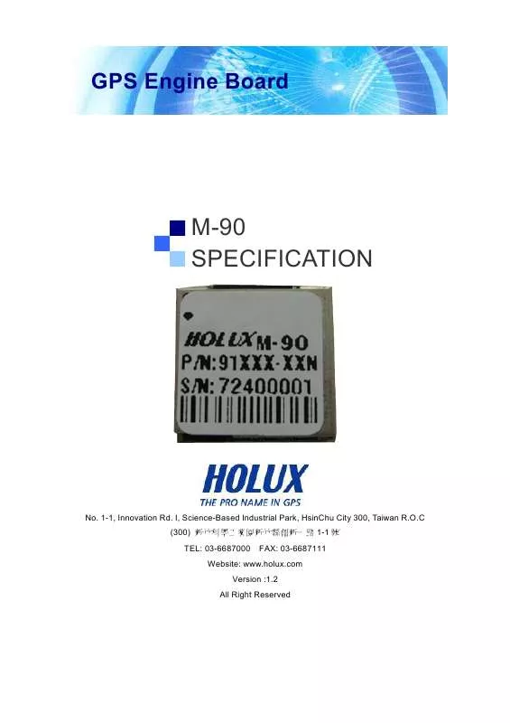 Mode d'emploi HOLUX M-90