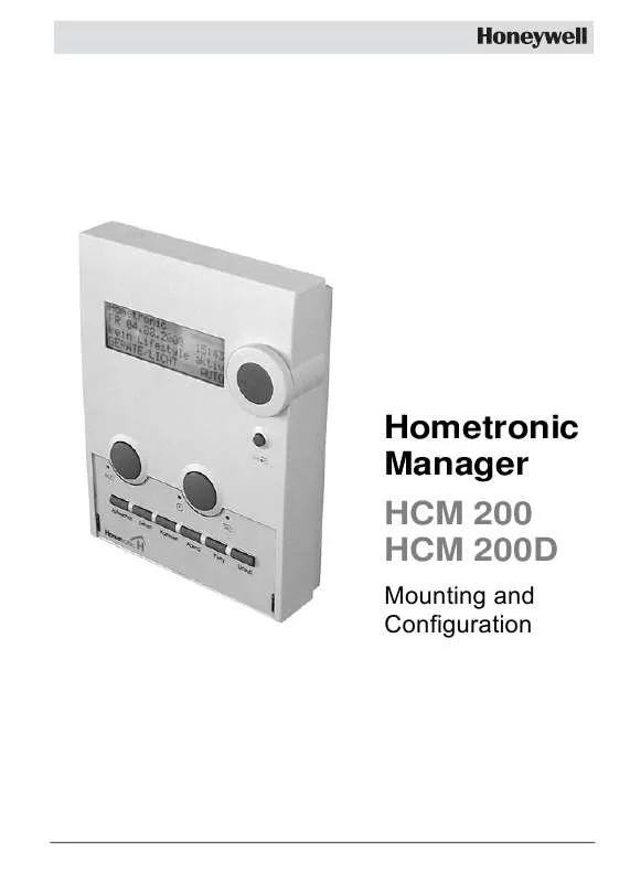 Mode d'emploi HONEYWELL HCM 200
