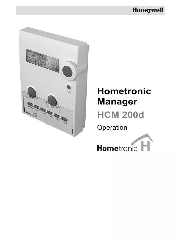 Mode d'emploi HONEYWELL HCM 200D