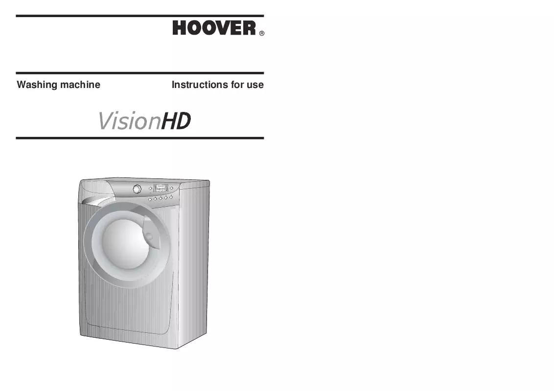 Mode d'emploi HOOVER VHD812