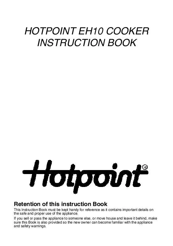 Mode d'emploi HOTPOINT-ARISTON HBEH10