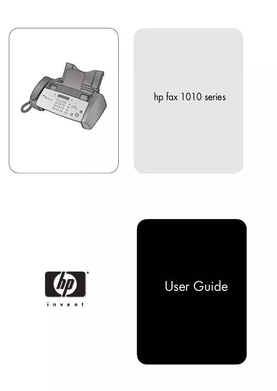 Mode d'emploi HP 1010 FAX