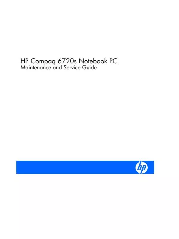 Mode d'emploi HP COMPAQ 6720S