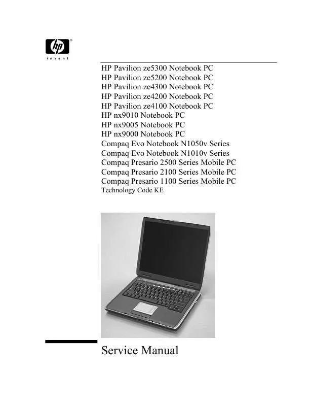 Mode d'emploi HP COMPAQ PRESARIO 2108EA