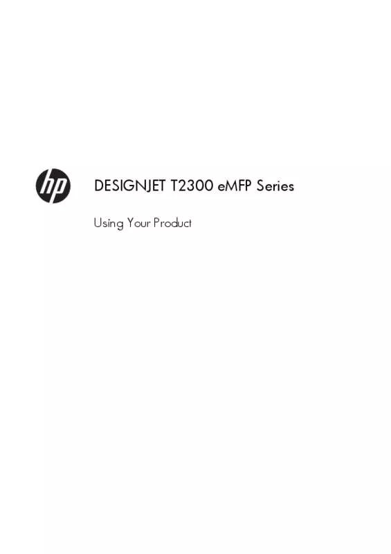 Mode d'emploi HP DESIGNJET T2300