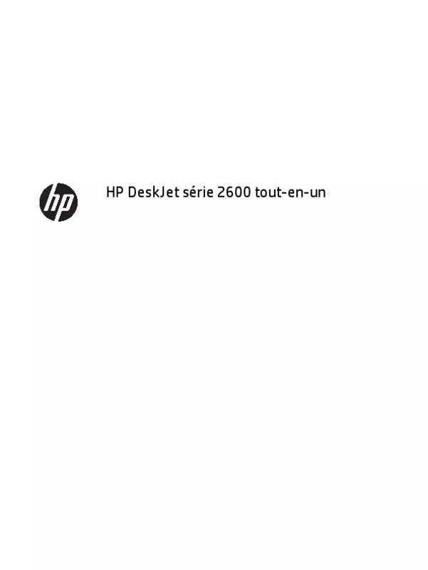 Mode d'emploi HP DESKJET 2620