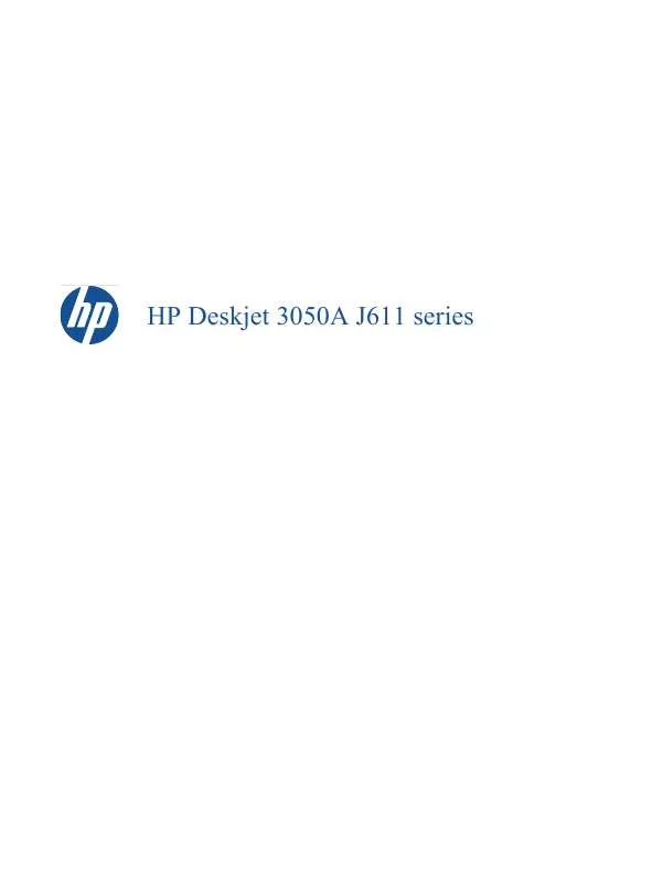 Mode d'emploi HP DESKJET 3050A J611A