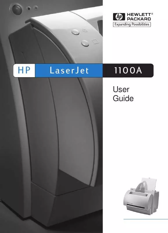 Mode d'emploi HP LASERJET 1100A