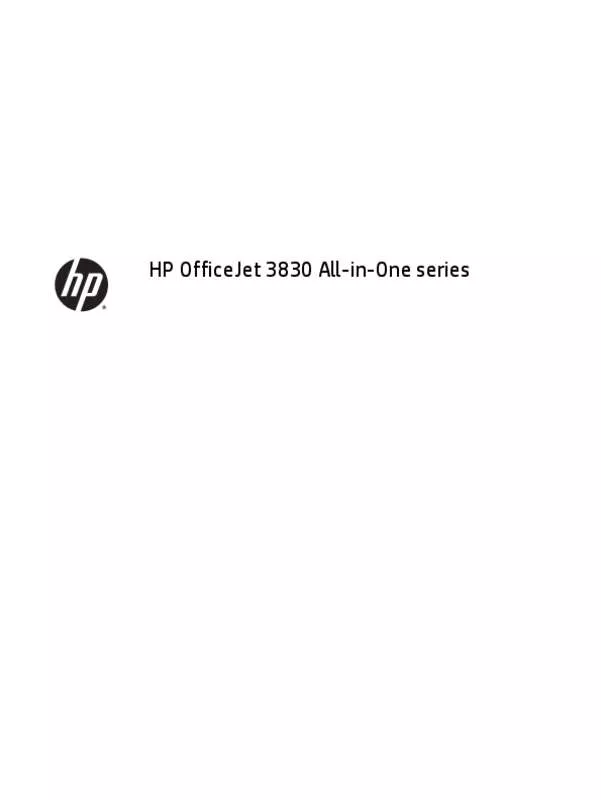 Mode d'emploi HP OFFICEJET 3830