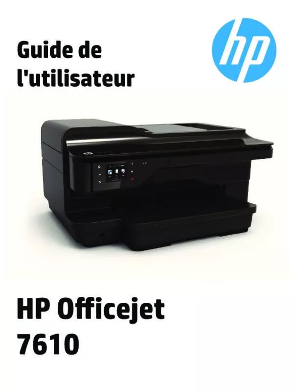 Mode d'emploi HP OFFICEJET 7610