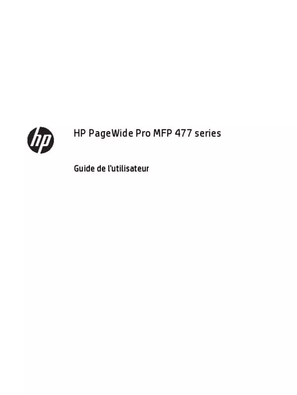 Mode d'emploi HP PAGEWIDE 477DW