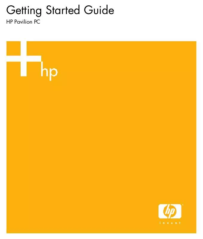 Mode d'emploi HP PAVILION PC