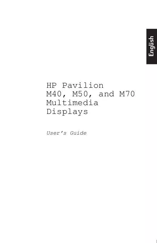 Mode d'emploi HP PAVILION M40