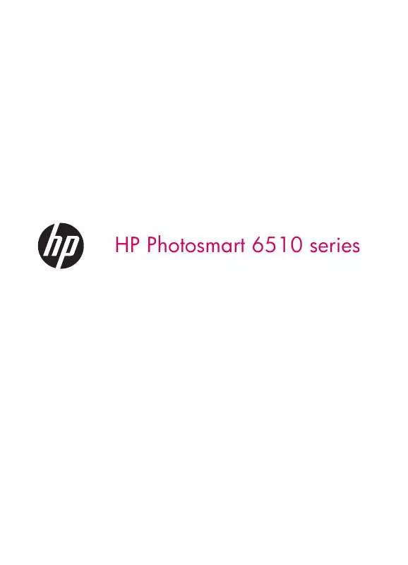 Mode d'emploi HP PHOTOSMART 6510