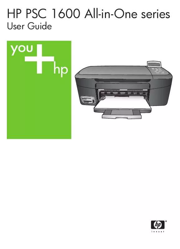 Mode d'emploi HP PSC 1600 ALL-IN-ONE