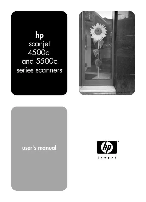 Mode d'emploi HP SCANJET 4500C
