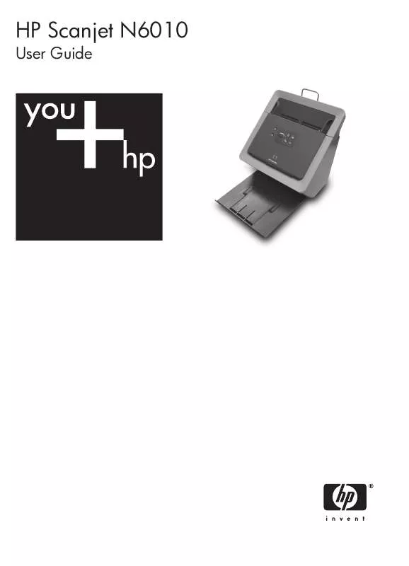 Mode d'emploi HP SCANJET N6010