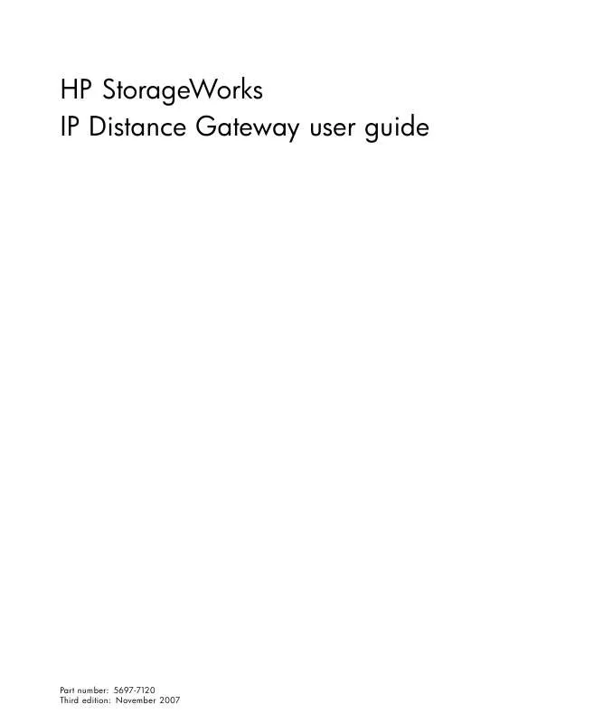 Mode d'emploi HP STORAGEWORKS 6100 ENTERPRISE VIRTUAL ARRAY