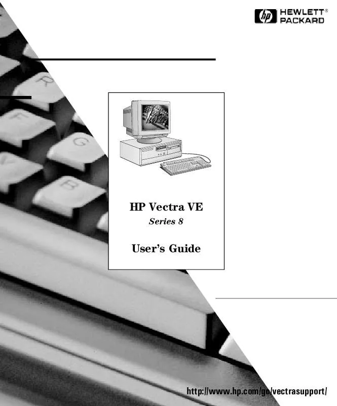 Mode d'emploi HP VECTRA VL 6/XXX 8