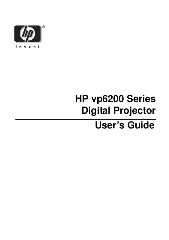 Mode d'emploi HP VP6200