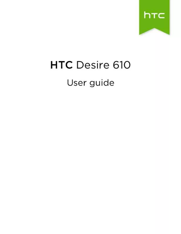 Mode d'emploi HTC DESIRE 610