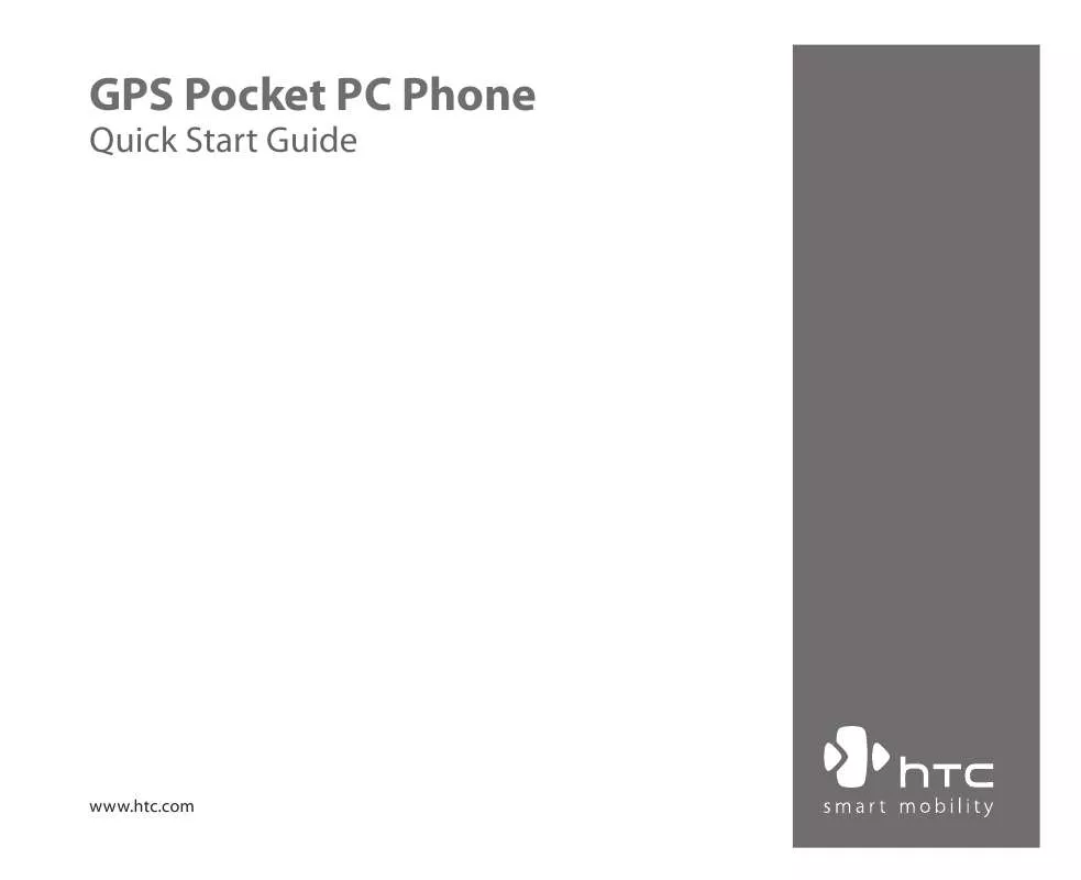 Mode d'emploi HTC GPS POCKET PC PHONE