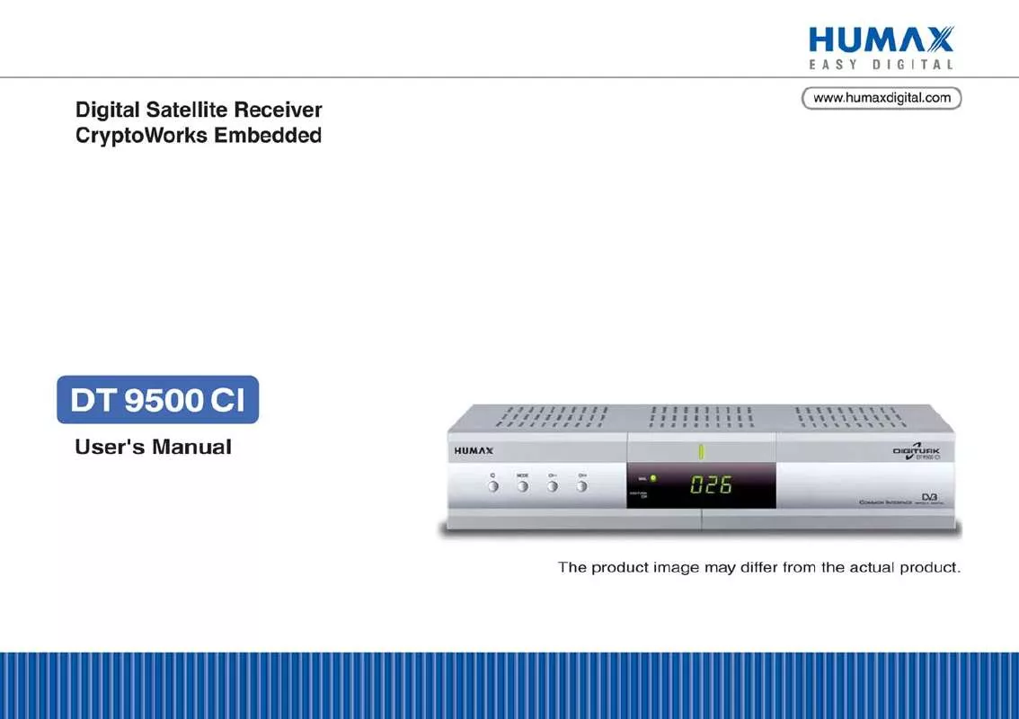 Mode d'emploi HUMAX DT 9500 CI