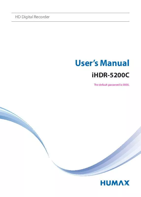 Mode d'emploi HUMAX IHDR-5200C