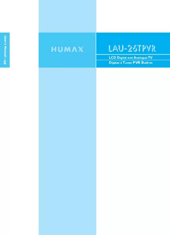 Mode d'emploi HUMAX LAU-26TPVR