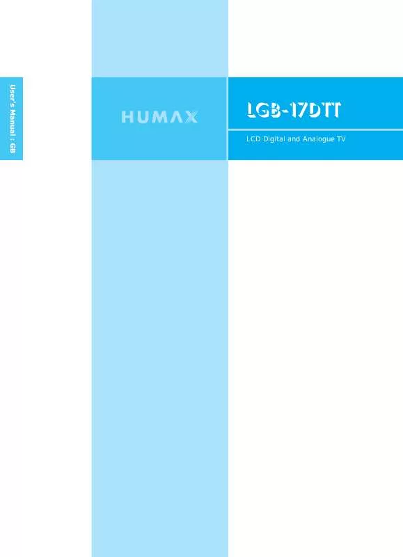 Mode d'emploi HUMAX LGB-17DTT