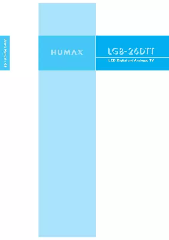 Mode d'emploi HUMAX LGB-26DTT