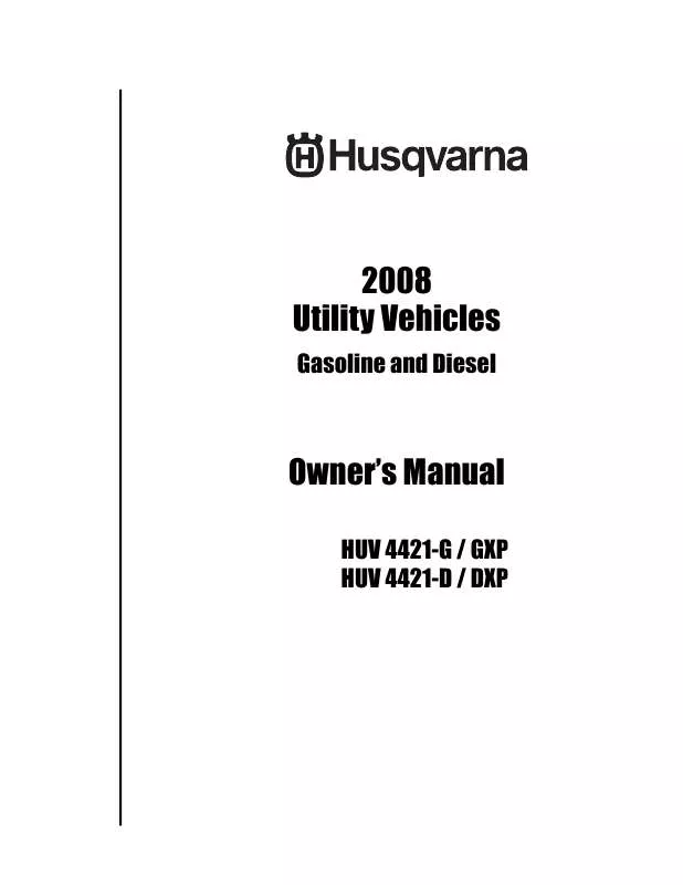 Mode d'emploi HUSQVARNA (2008