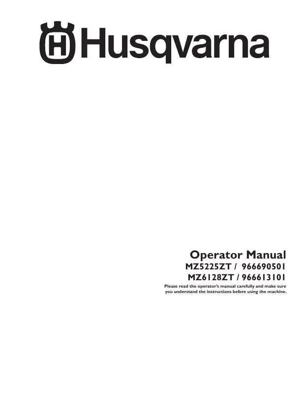 Mode d'emploi HUSQVARNA 966613101