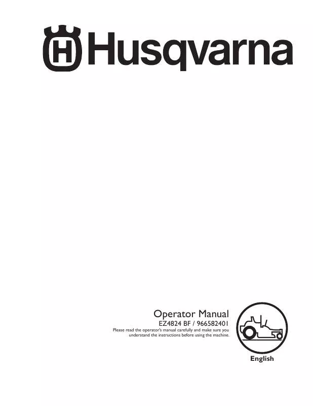 Mode d'emploi HUSQVARNA EZ4824 BF