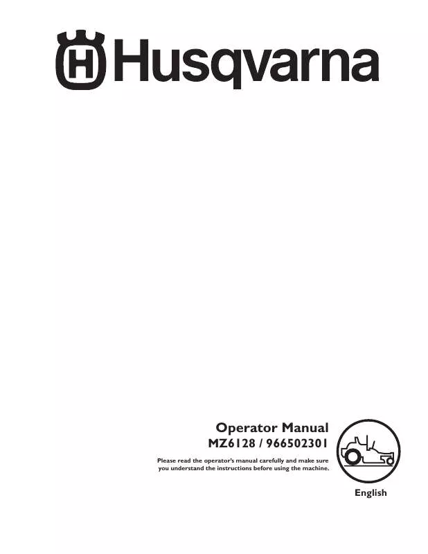 Mode d'emploi HUSQVARNA MZ6128