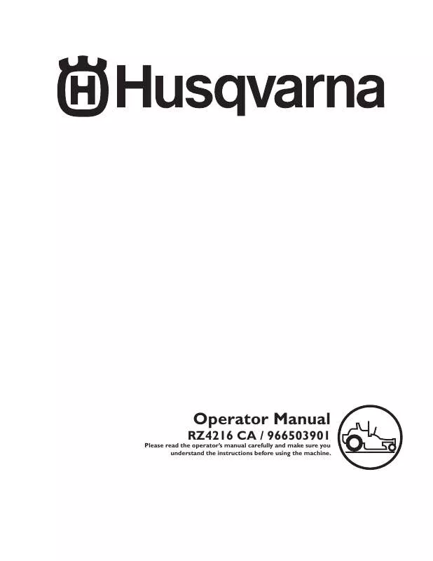Mode d'emploi HUSQVARNA RZ4216 CA
