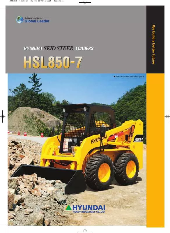 Mode d'emploi HYUNDAI HSL850-7