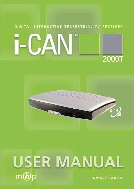 Mode d'emploi I-CAN 2000T