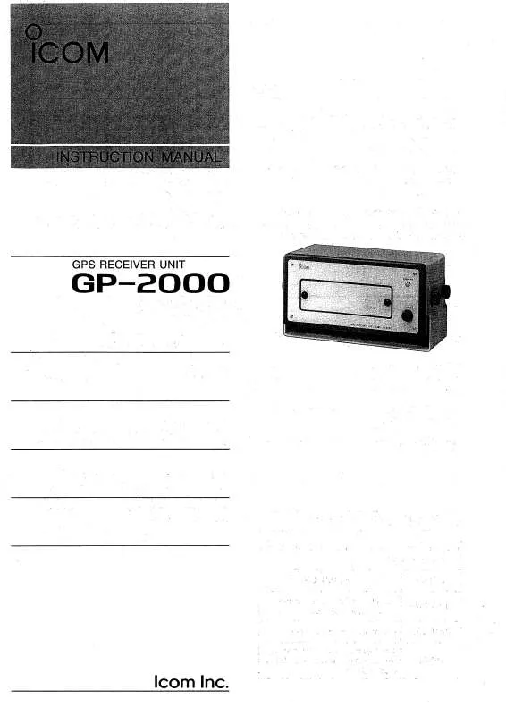 Mode d'emploi ICOM GP-2000