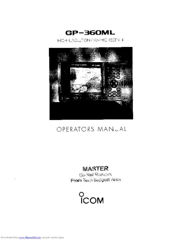 Mode d'emploi ICOM GP-360ML