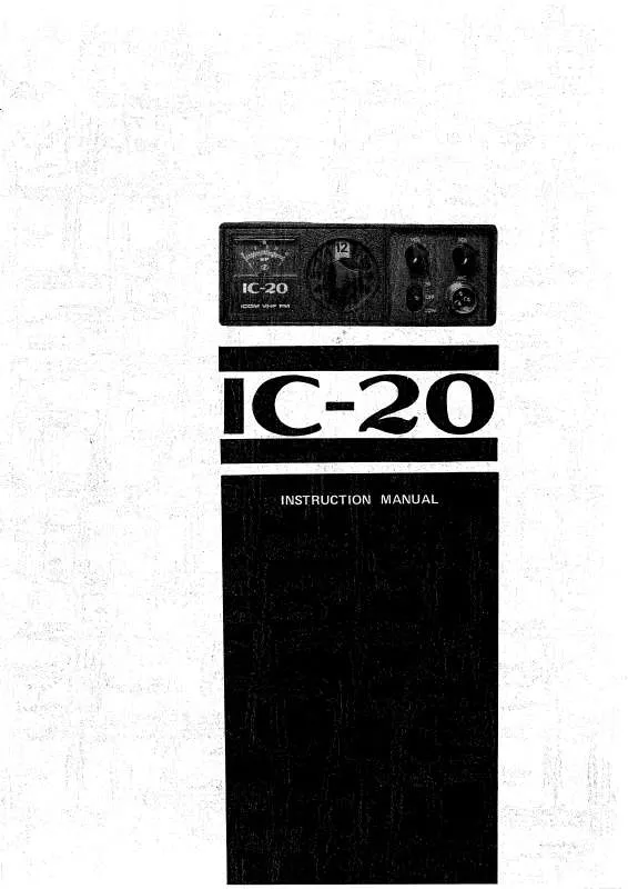 Mode d'emploi ICOM IC-20
