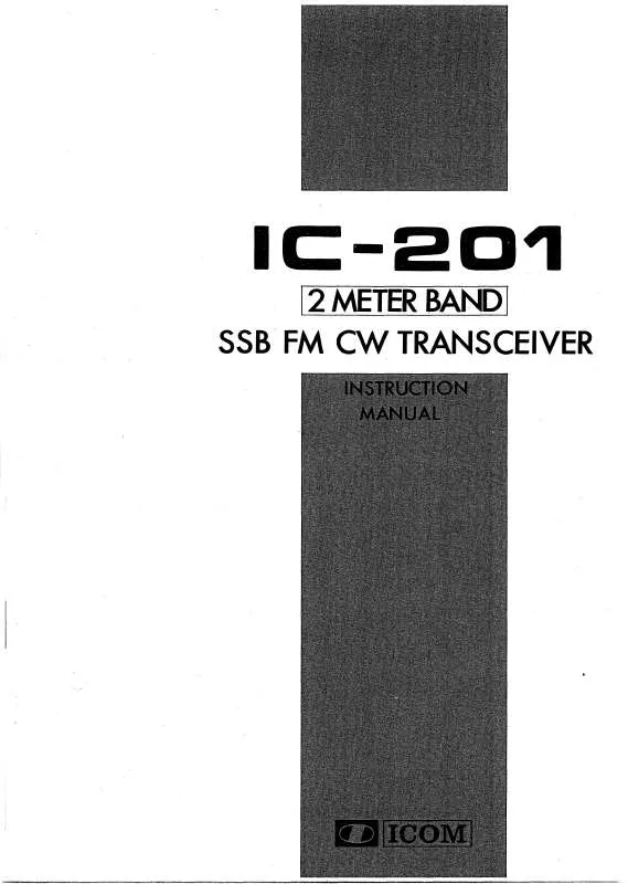 Mode d'emploi ICOM IC-201