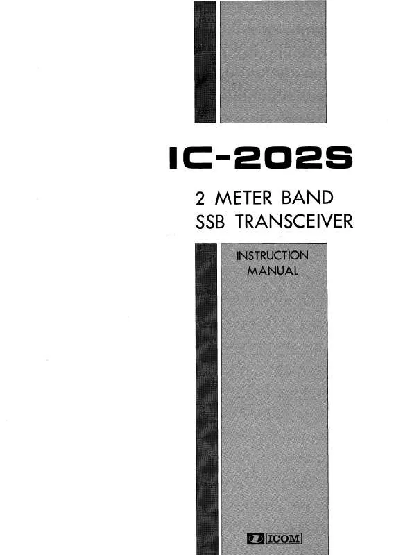 Mode d'emploi ICOM IC-202S
