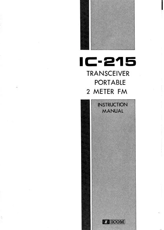 Mode d'emploi ICOM IC-215