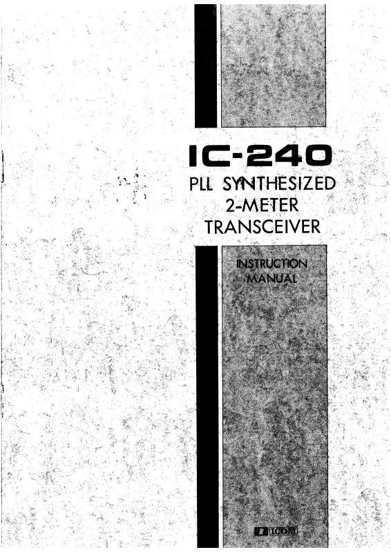 Mode d'emploi ICOM IC-240