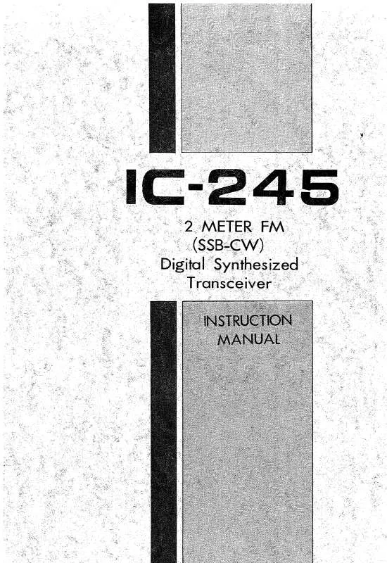 Mode d'emploi ICOM IC-245