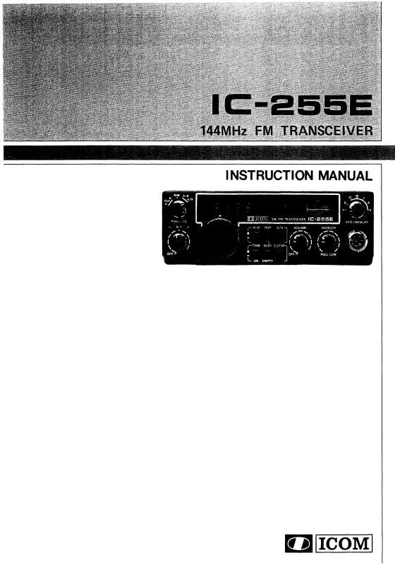 Mode d'emploi ICOM IC-255E