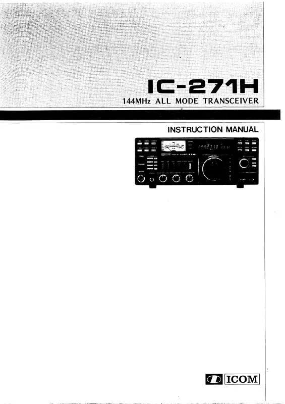Mode d'emploi ICOM IC-271H